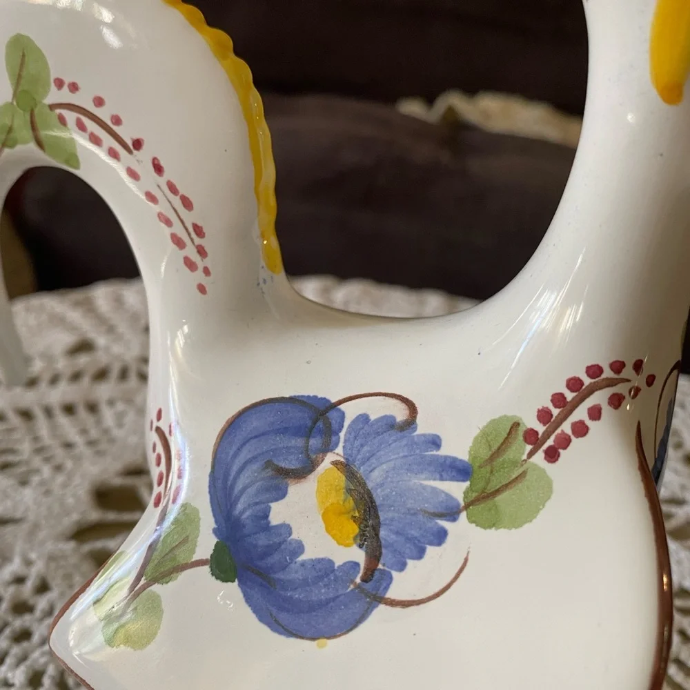 Portugal Imports hand painted Ceramic Chicken Rooster figurine statue - Picture 7 of 10